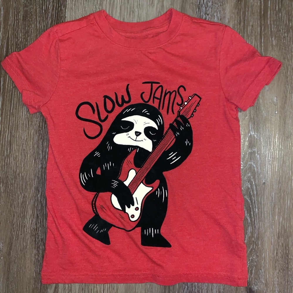 Slow Jams Sloth Playing Guitar Shirt